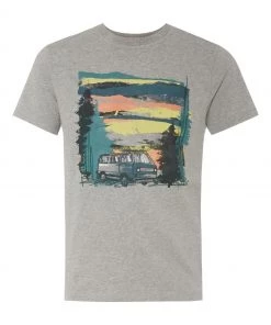 M&Co Grey Camping Graphic T-shirt -M&Co Sales Shop unnamed file 52 scaled