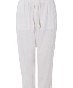 M&Co White Linen Cropped Trousers -M&Co Sales Shop unnamed file 529