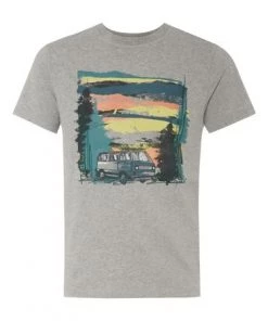 M&Co Grey Camping Graphic T-shirt -M&Co Sales Shop unnamed file 53