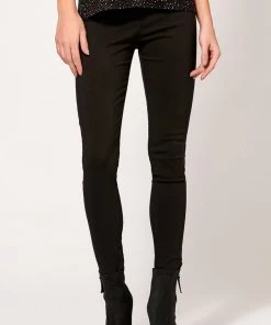 M&Co Black Plain Bengaline Trousers