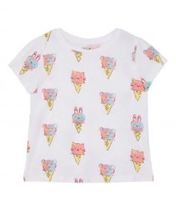 M&Co White Ice Cream T-Shirt