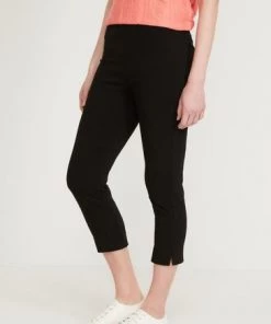 M&Co Womens Black Bengaline Crop Trousers -M&Co Sales Shop unnamed file 542