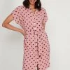M&Co Pink Spot Shirt Dress