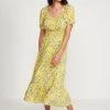 M&Co Yellow Shirred Gypsy Midi Dress -M&Co Sales Shop unnamed file 580 scaled