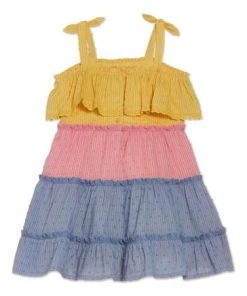 M&Co Blue Block Tiered Dress -M&Co Sales Shop unnamed file 591