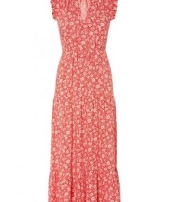 M&Co Petite Red Daisy Print Tiered Dress -M&Co Sales Shop unnamed file 615