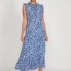 M&Co Blue Ditsy Print Tiered Midi Dress -M&Co Sales Shop unnamed file 616 scaled