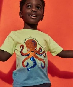 M&Co Blue Tie Dye Octopus T-Shirt