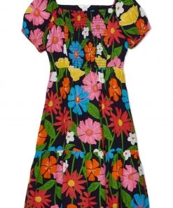 M&Co Orange Large Scale Floral Dress