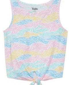 M&Co Yellow Zebra Tie Front Jersey -M&Co Sales Shop unnamed file 67