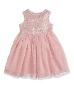 M&Co Pink Sequin Dress