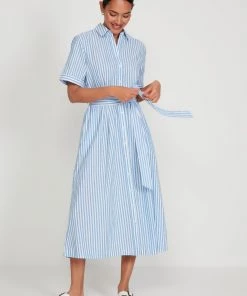 M&Co Blue Stripe Midi Shirt Dress -M&Co Sales Shop unnamed file 690 scaled
