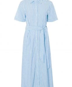 M&Co Blue Stripe Midi Shirt Dress -M&Co Sales Shop unnamed file 692 scaled