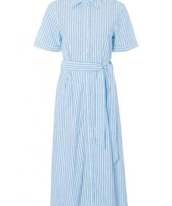 M&Co Blue Stripe Midi Shirt Dress -M&Co Sales Shop unnamed file 693