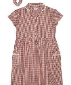 M&Co Red Back To School Gingham Dress
