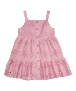 M&Co Pink Broderie Sun Dress