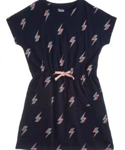 M&Co Girls Blue Lightning Dress