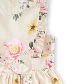 M&Co Cream K&C Floral Satin Dress -M&Co Sales Shop unnamed file 712 scaled