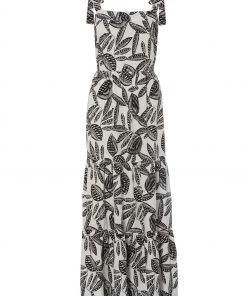 M&Co Black Leaf Print Tiered Dress -M&Co Sales Shop unnamed file 718 scaled