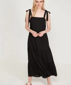 M&Co Black Cheesecloth Tiered Midi Dress -M&Co Sales Shop unnamed file 740 scaled