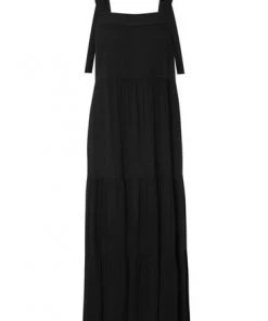 M&Co Black Cheesecloth Tiered Midi Dress -M&Co Sales Shop unnamed file 743
