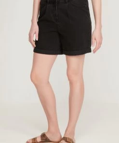 M&Co Black Denim Shorts