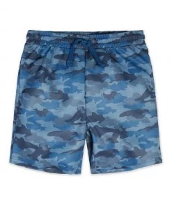 M&Co Blue Camo Print Shorts