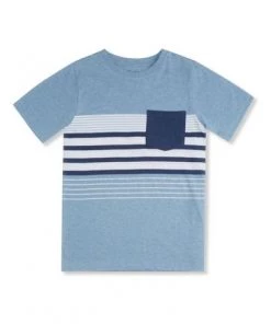 M&Co Blue Stripe T-Shirt With Pocket -M&Co Sales Shop unnamed file 78