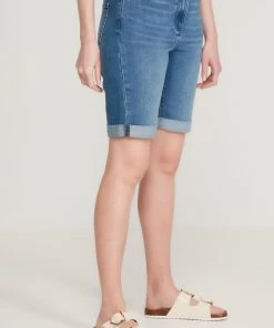 M&Co Blue Mid Length Denim Shorts -M&Co Sales Shop unnamed file 788 scaled