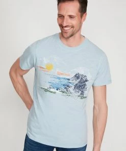 M&Co Blue Coastal Trail T-Shirt