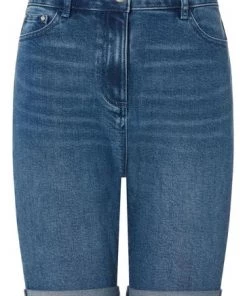 M&Co Blue Mid Length Denim Shorts -M&Co Sales Shop unnamed file 790