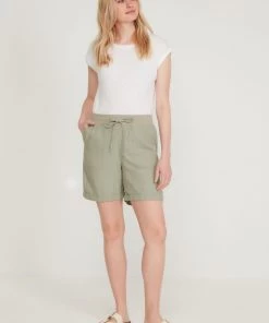 M&Co Green Linen Shorts