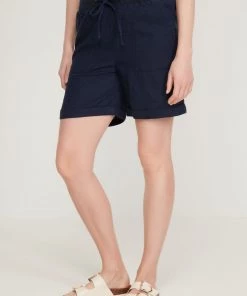 M&Co Blue Linen Shorts