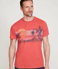M&Co Red Graphic T-Shirt