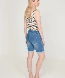 M&Co Blue Lift And Shape Mid Length Denim Shorts 8 M&Co Blue Lift And Shape Mid Length Denim Shorts -M&Co Sales Shop unnamed file 876 scaled