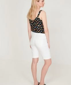 M&Co White Mid Length Denim Shorts -M&Co Sales Shop unnamed file 895 scaled