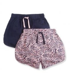 M&Co Blue Zebra Shorts 2 Pack