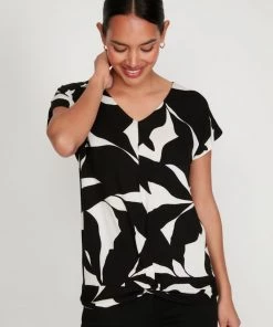 M&Co Black Mono Abstract Twist Top -M&Co Sales Shop unnamed file 9 scaled