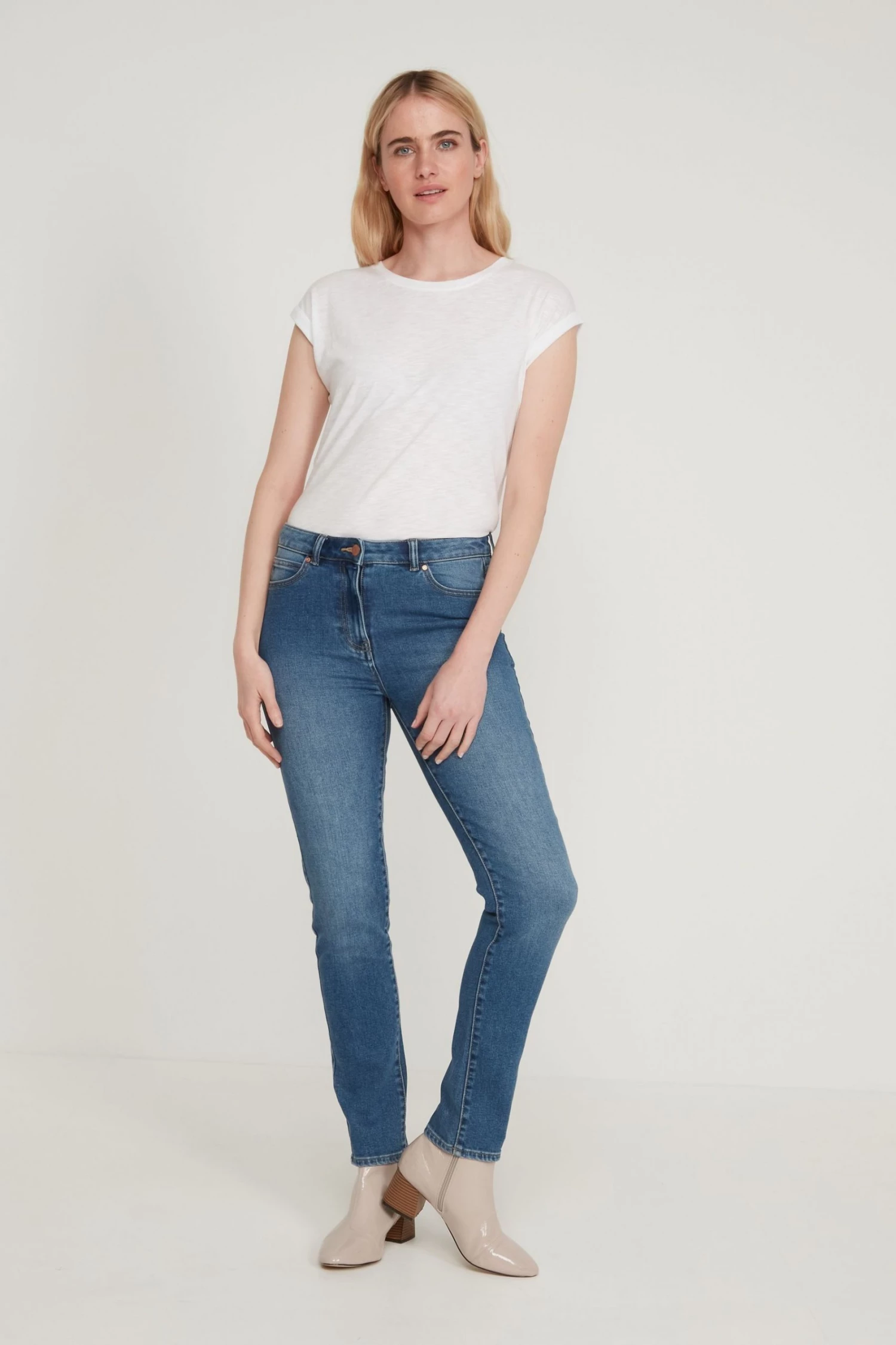 M&Co Blue Supersoft Slim Fit Jeans 3 M&Co Blue Supersoft Slim Fit Jeans