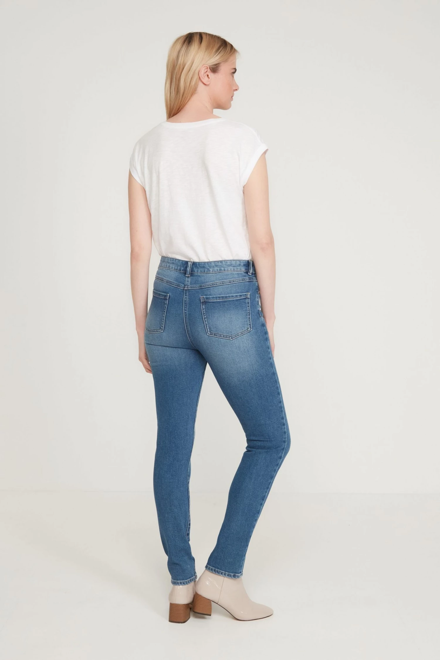 M&Co Blue Supersoft Slim Fit Jeans 4 M&Co Blue Supersoft Slim Fit Jeans - Image 2