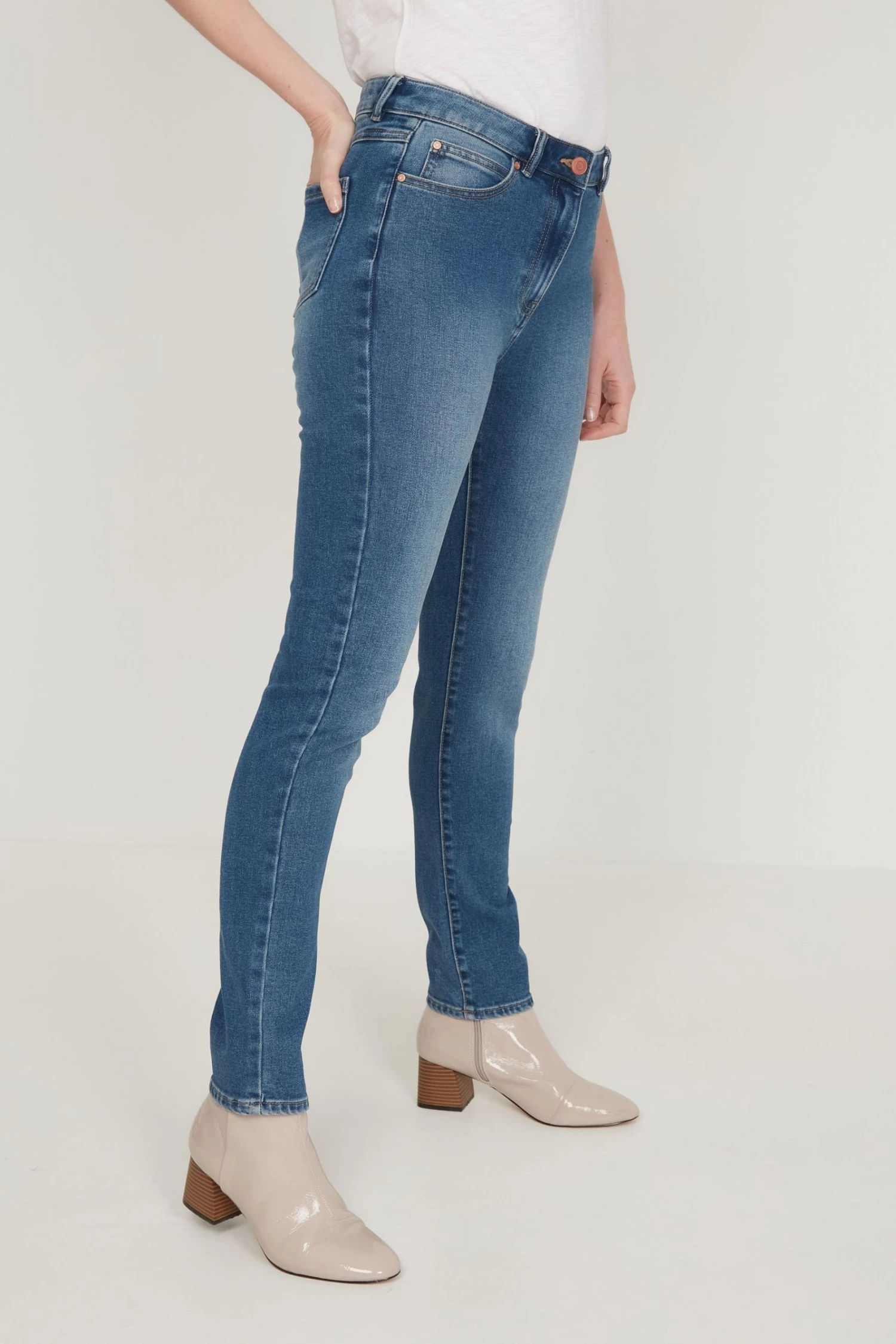 M&Co Blue Supersoft Slim Fit Jeans 5 M&Co Blue Supersoft Slim Fit Jeans - Image 3