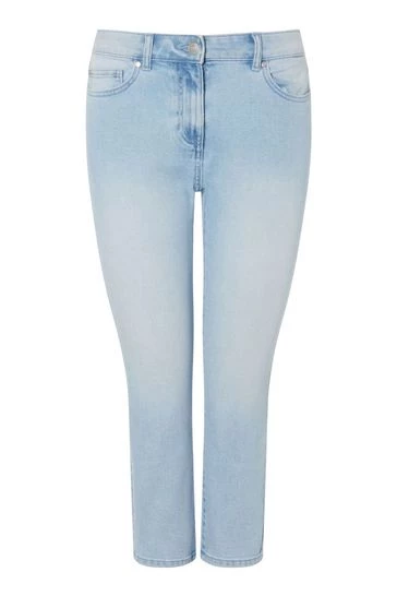 M&Co Blue Petite Supersoft Slim Cropped Jeans 8 M&Co Blue Petite Supersoft Slim Cropped Jeans - Image 6