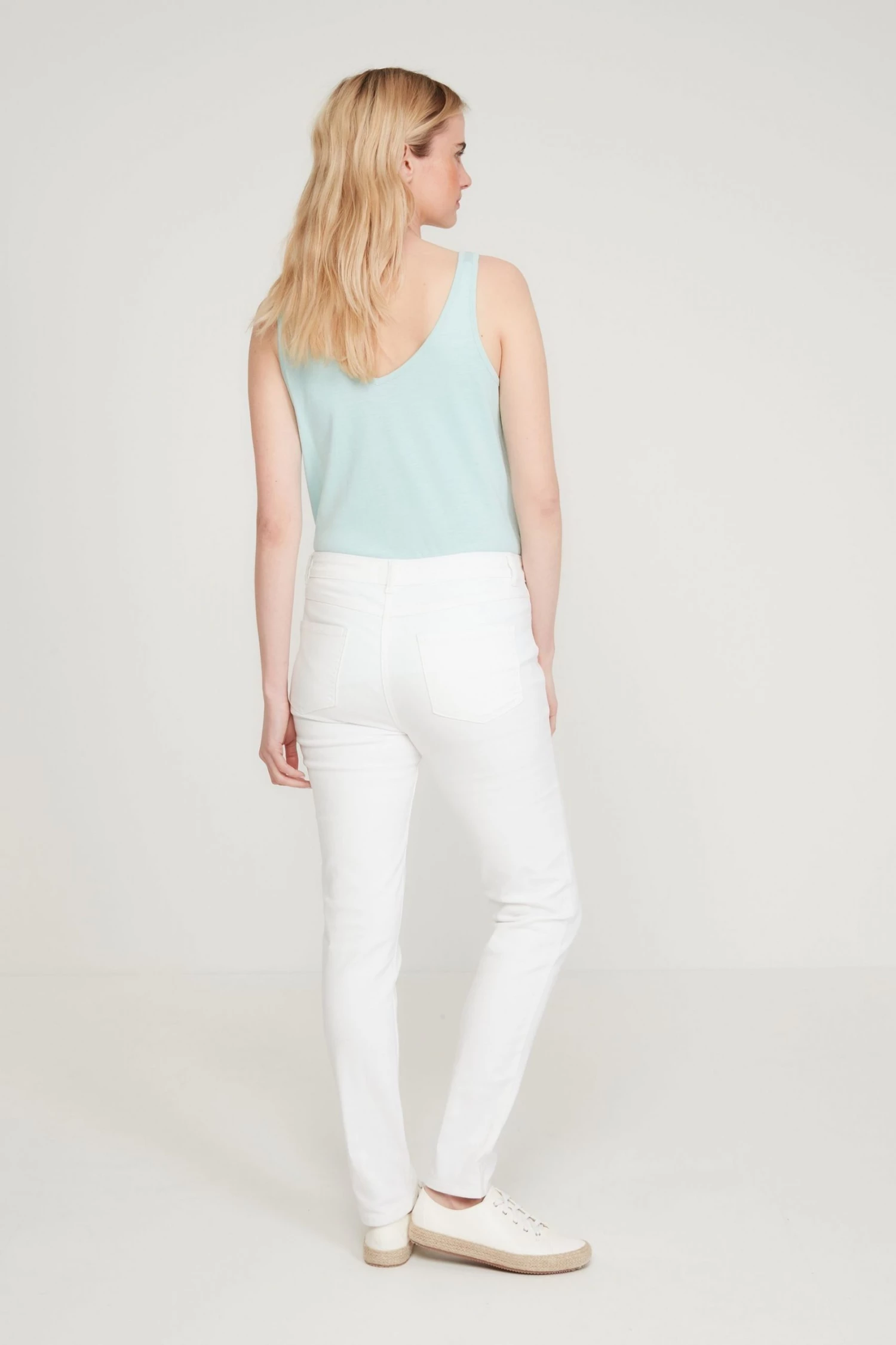 M&Co White Supersoft Slim Leg Jeans 4 M&Co White Supersoft Slim Leg Jeans - Image 2