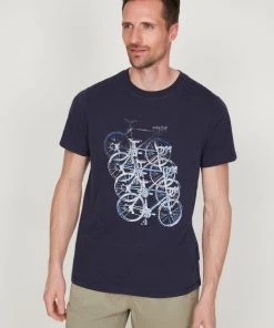 M&Co Blue Ombre Bike Graphic T-Shirt