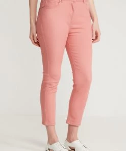 M&Co Pink Supersoft Cropped Jeans