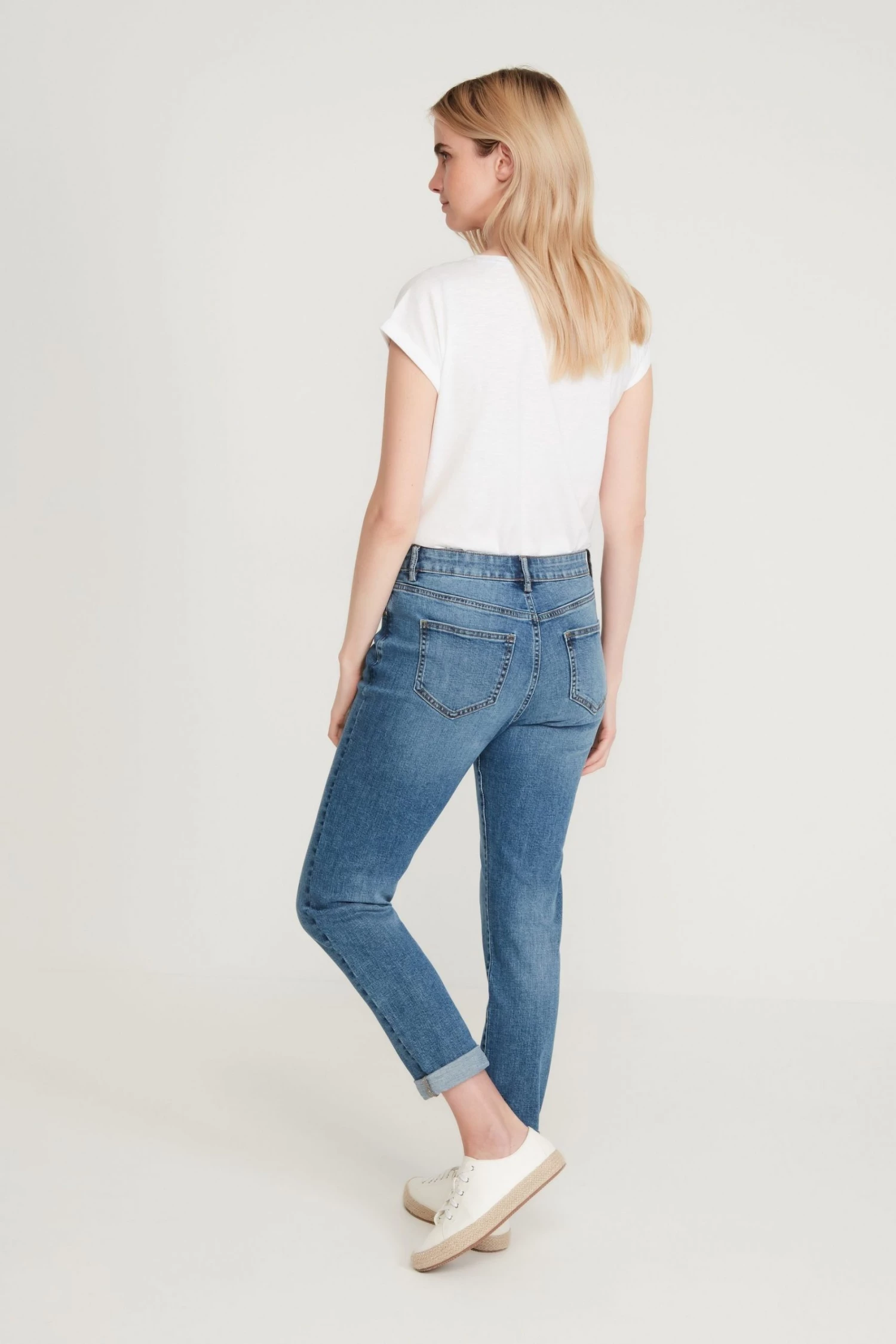 M&Co Blue Slim Leg Boyfriend Jeans 5 M&Co Blue Slim Leg Boyfriend Jeans - Image 3